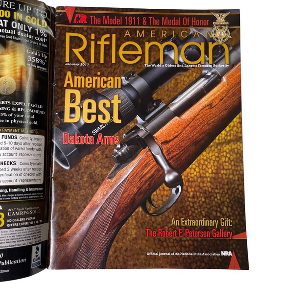 American Rifleman NRA Magazine January 2011 Vol 159 No 1 u National Rifle Associ - Picture 1 of 13